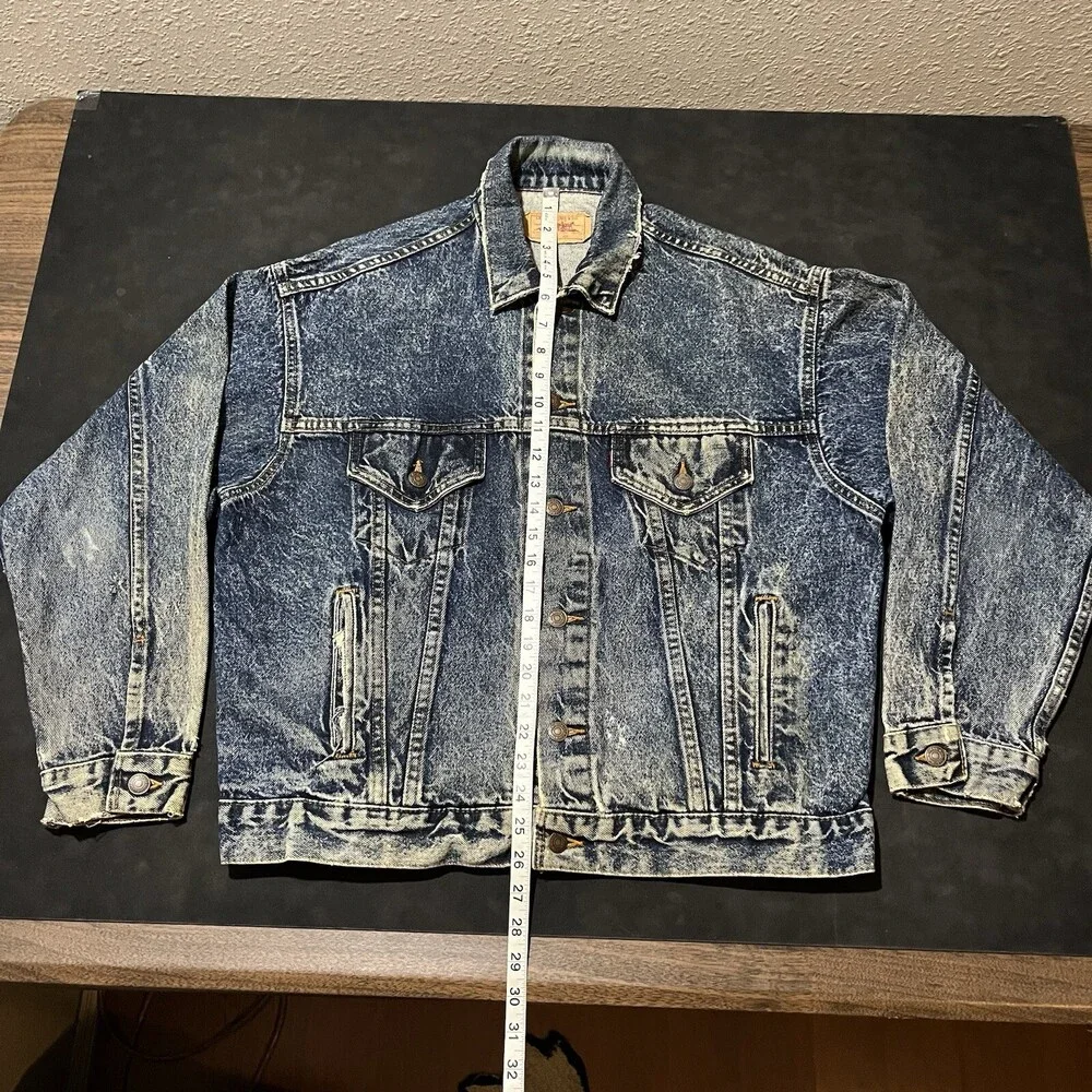 Vintage Levi's Acid Wash Jacket Type III USA Made 80s Levi Ramones the Strokes
